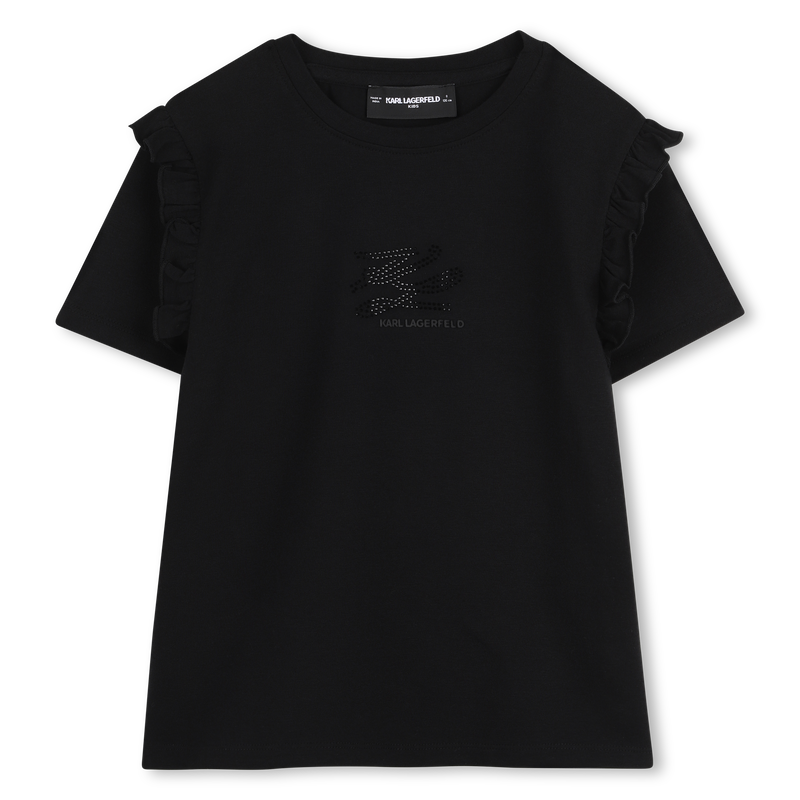 T-Shirt mit kurzen &Auml;rmeln KARL LAGERFELD KIDS 
                        M&Auml;DCHEN