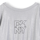 Silbernes Paillettenkleid aus Jersey DKNY 
                    M&Auml;DCHEN