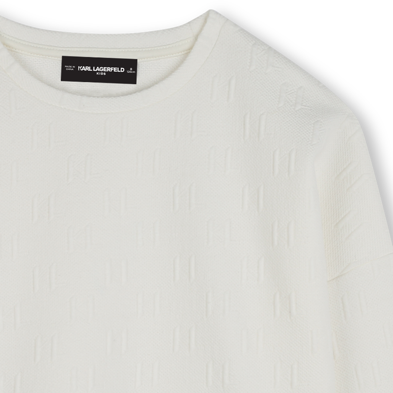 Lang&auml;rmeliges Sweatshirt KARL LAGERFELD KIDS 
                        M&Auml;DCHEN