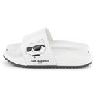 Pantoletten mit Relief-Druck KARL LAGERFELD KIDS 
                    M&Auml;DCHEN