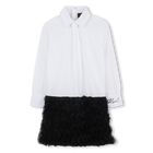 Lang&auml;rmeliges Kleid KARL LAGERFELD KIDS 
                    M&Auml;DCHEN