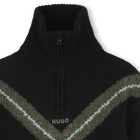 Pullover mit Stehkragen mit Rei&szlig;verschluss HUGO 
                    JUNGE