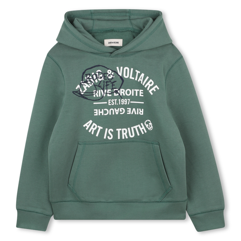 Fleece-Kapuzenpullover ZADIG & VOLTAIRE 
                        JUNGE