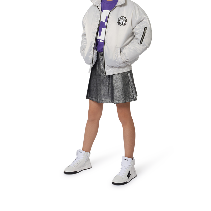 Zipper-Jacke mit Satin-Effekt DKNY 
                        M&Auml;DCHEN