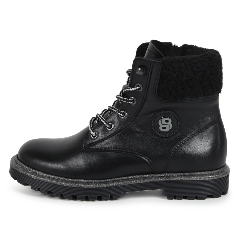 Leder-Stiefeletten BOSS 
                        M&Auml;DCHEN