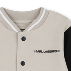 Set aus Strickjacke und Hose aus doppeltem Jersey KARL LAGERFELD KIDS 
                    JUNGE