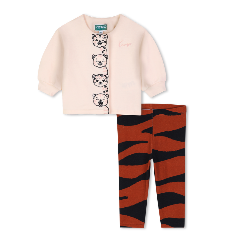 T-shirt und Leggings Set KENZO KIDS 
                        M&Auml;DCHEN