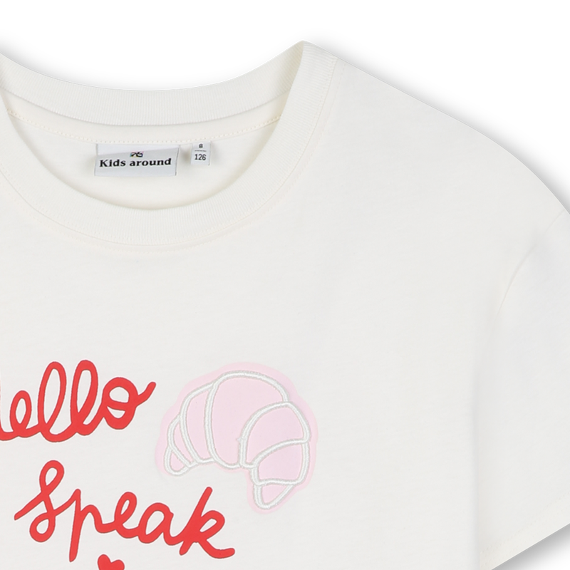 T-Shirt mit kurzen &Auml;rmeln KIDS AROUND 
                        M&Auml;DCHEN