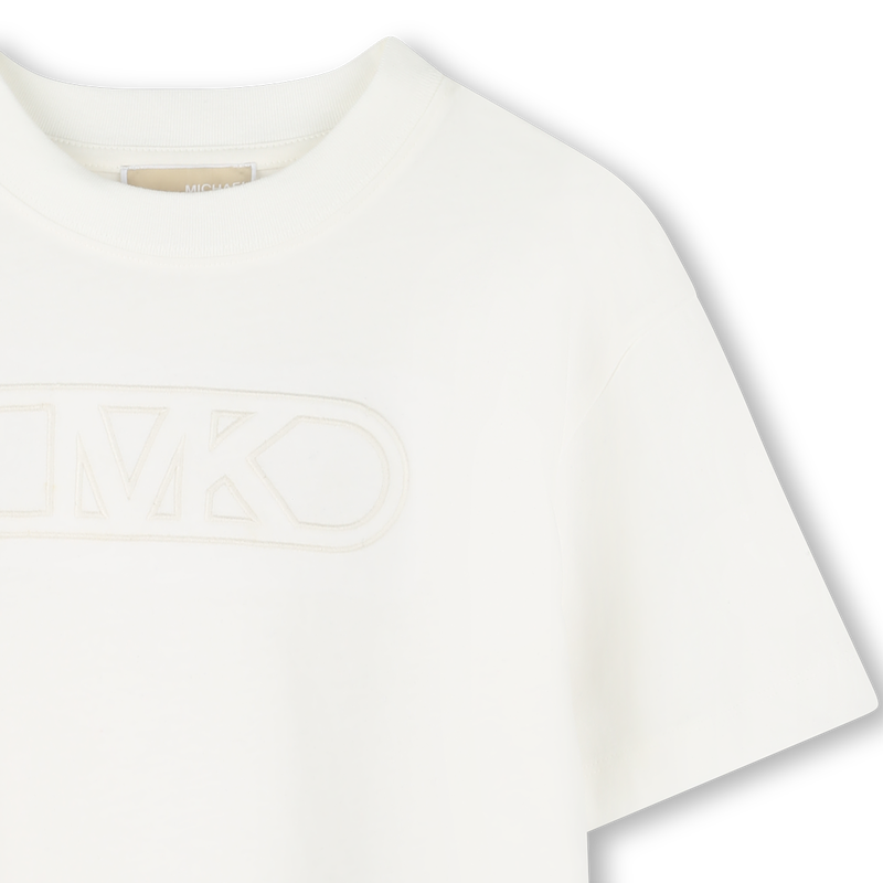 Baumwoll-T-Shirt mit Stickerei MICHAEL KORS 
                        M&Auml;DCHEN