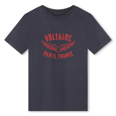 Baumwoll-T-Shirt ZADIG & VOLTAIRE UNISEX