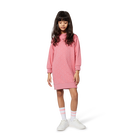 Kleid aus geb&uuml;rstetem Fleece HUGO 
                    M&Auml;DCHEN