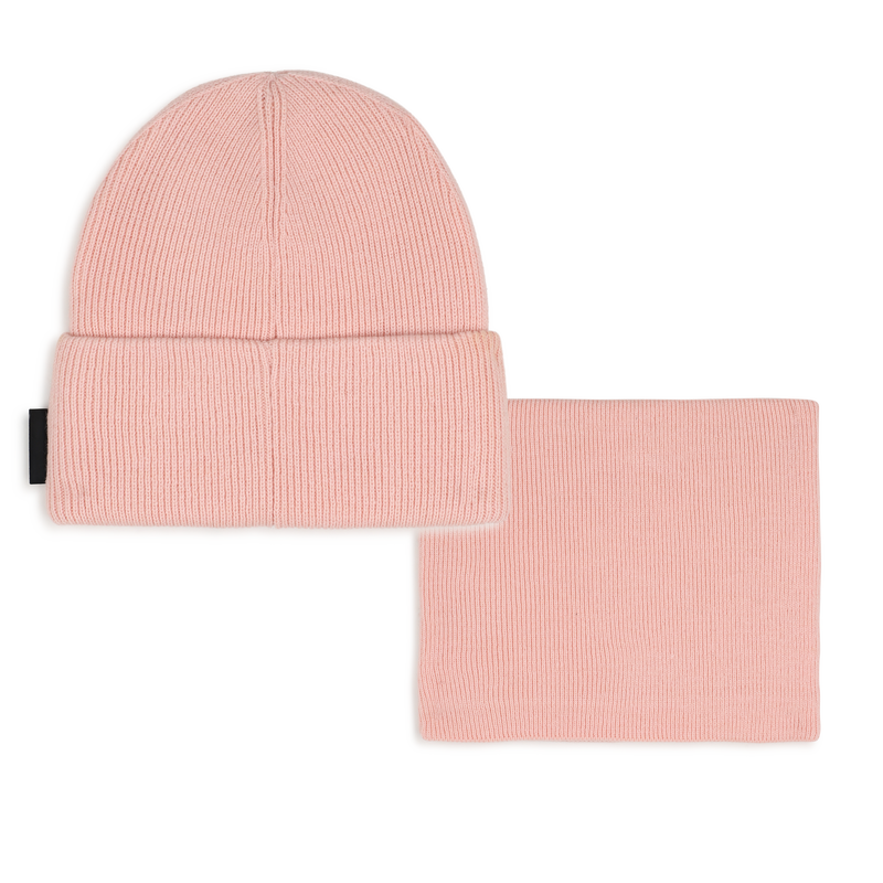 M&uuml;tze und Schal-Set KARL LAGERFELD KIDS 
                        M&Auml;DCHEN