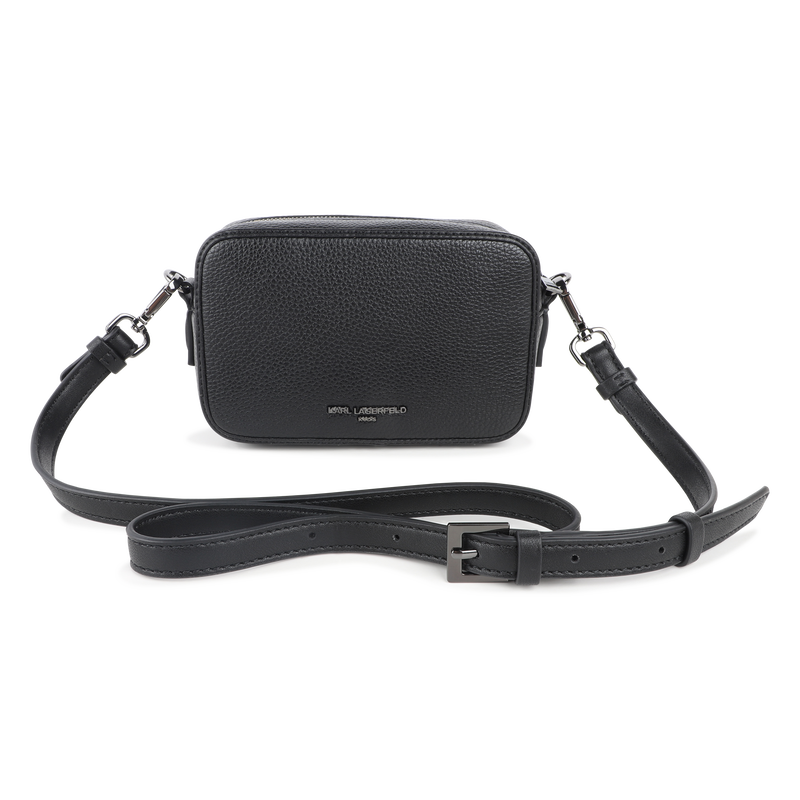 Handtasche, genarbtes und glatt beschichtetes Text KARL LAGERFELD KIDS 
                        M&Auml;DCHEN