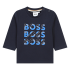 Baumwoll-Langarmshirt BOSS 
                    JUNGE
