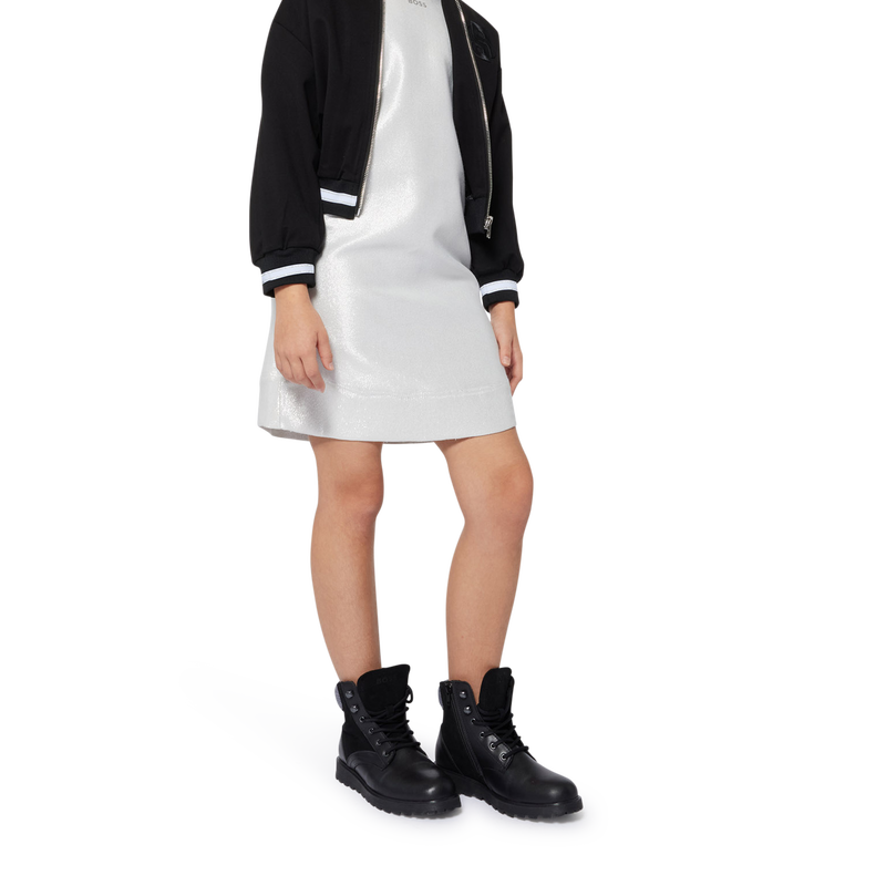 Cardigan mit Stickerei und Streifen BOSS 
                        M&Auml;DCHEN