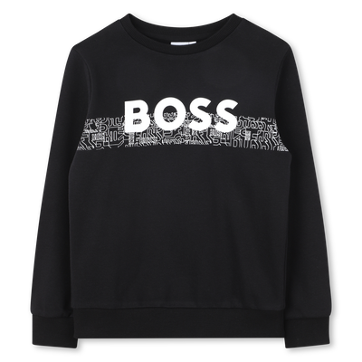 Sweatshirt mit Rundhalsausschnitt BOSS JUNGE