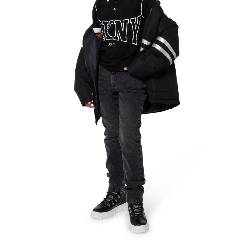 Gekn&ouml;pftes, zweifarbiges Polo DKNY 
                        JUNGE