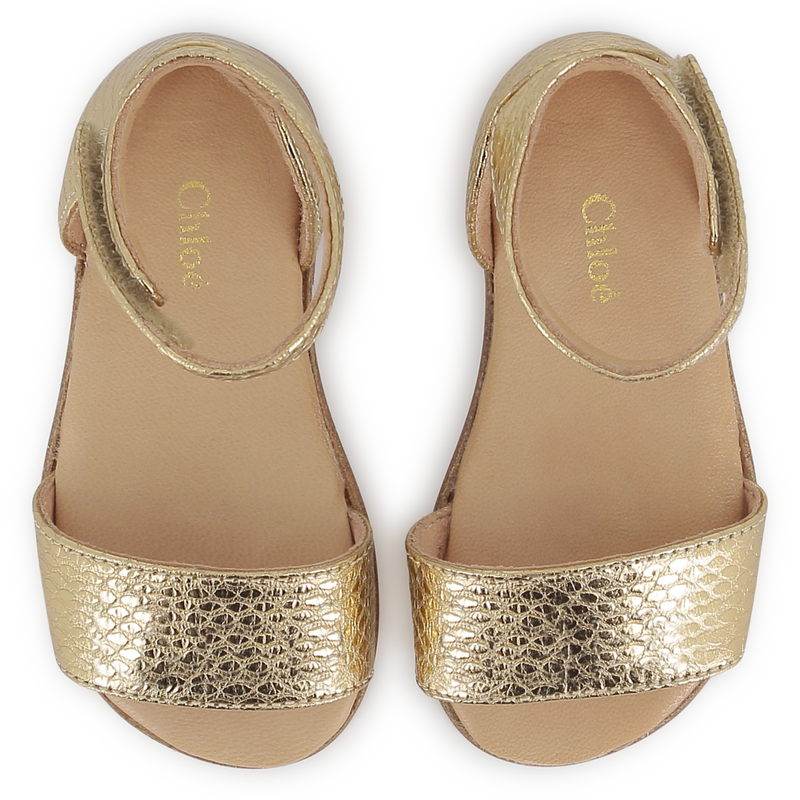 Riemchensandalen aus Leder CHLOE 
                        M&Auml;DCHEN