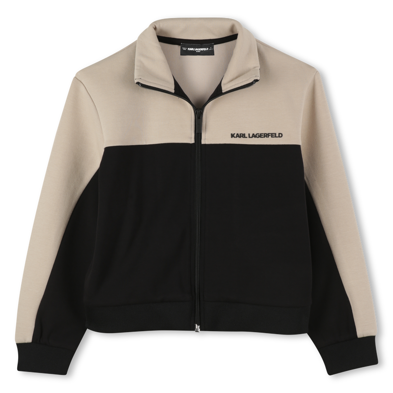 Zweifarbige Strickjacke KARL LAGERFELD KIDS 
                        JUNGE