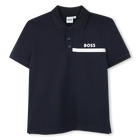 Kurz&auml;rmeliges poloshirt, MARINE, hi-res