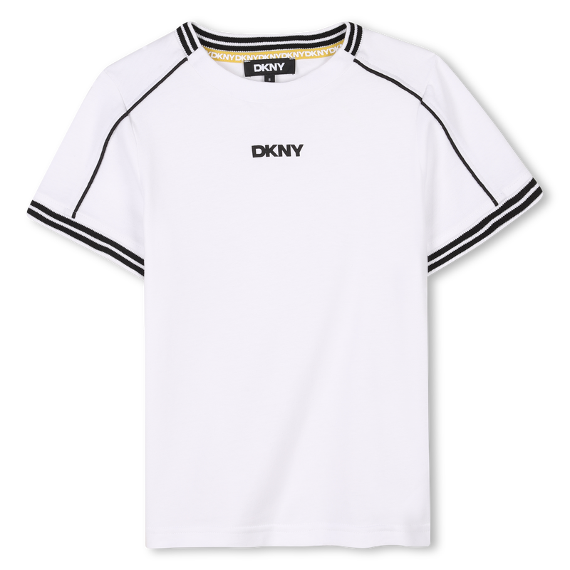 T-Shirt mit farbigen Streifen DKNY 
                        UNISEX