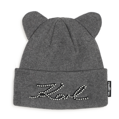 Strickm&uuml;tze KARL LAGERFELD KIDS M&Auml;DCHEN