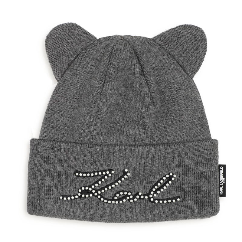 Strickm&uuml;tze KARL LAGERFELD KIDS 
                        M&Auml;DCHEN