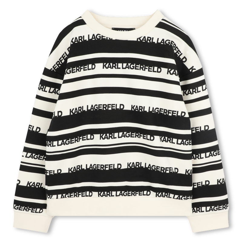 Gestreiftes Sweatshirt KARL LAGERFELD KIDS 
                        JUNGE