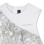 Zeremonienkleid aus bi-material KARL LAGERFELD KIDS 
                    M&Auml;DCHEN