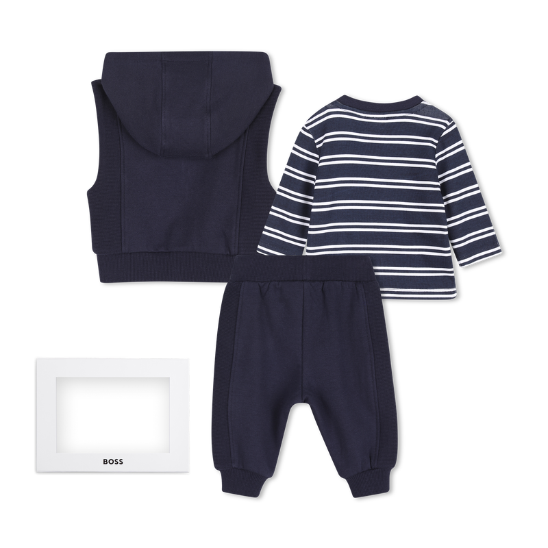 Hose, Cardigan und T-Shirt Set BOSS 
                        JUNGE