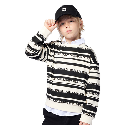 Verstellbares Baumwoll-Cap KARL LAGERFELD KIDS JUNGE