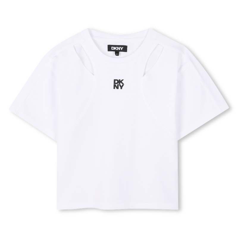 Kurzarmshirt mit Ajourmuster DKNY 
                        M&Auml;DCHEN