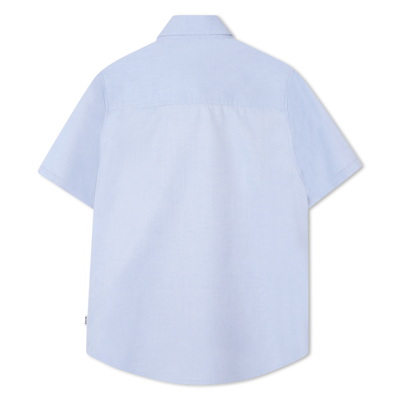 Einfarbiges Baumwollhemd BOSS 
                        JUNGE