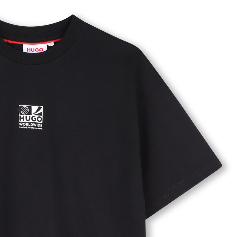 T-Shirt mit kurzen &Auml;rmeln HUGO 
                        JUNGE
