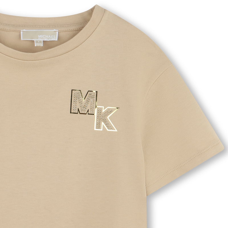 Kurzärmliges Baumwoll-T-Shirt MICHAEL KORS 
                        MÄDCHEN