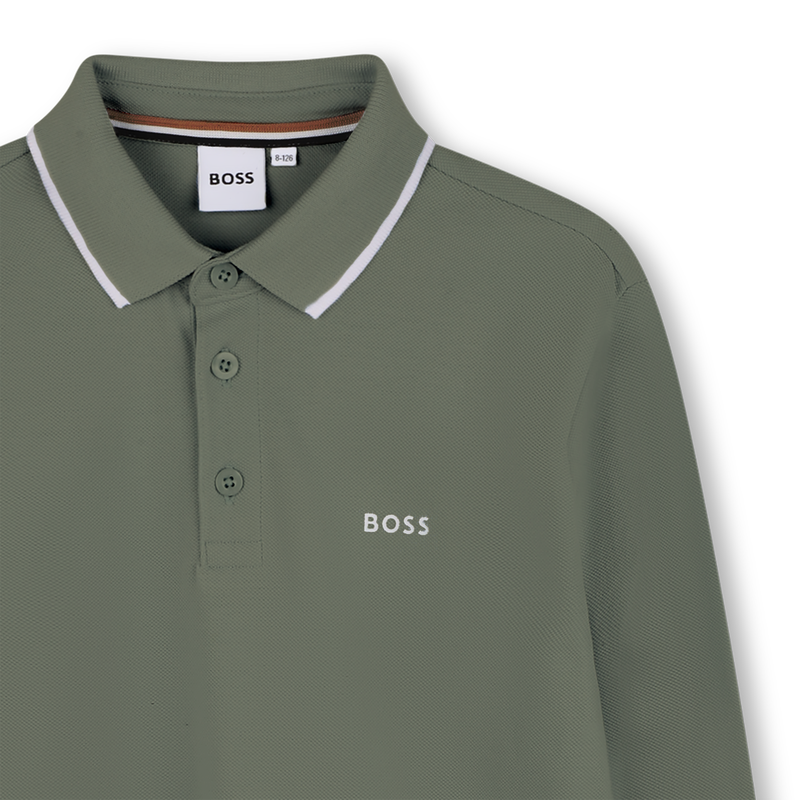 Lang&auml;rmeliges Poloshirt BOSS 
                        JUNGE