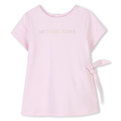 Kurz&auml;rmliges Baumwollkleid MICHAEL KORS M&Auml;DCHEN