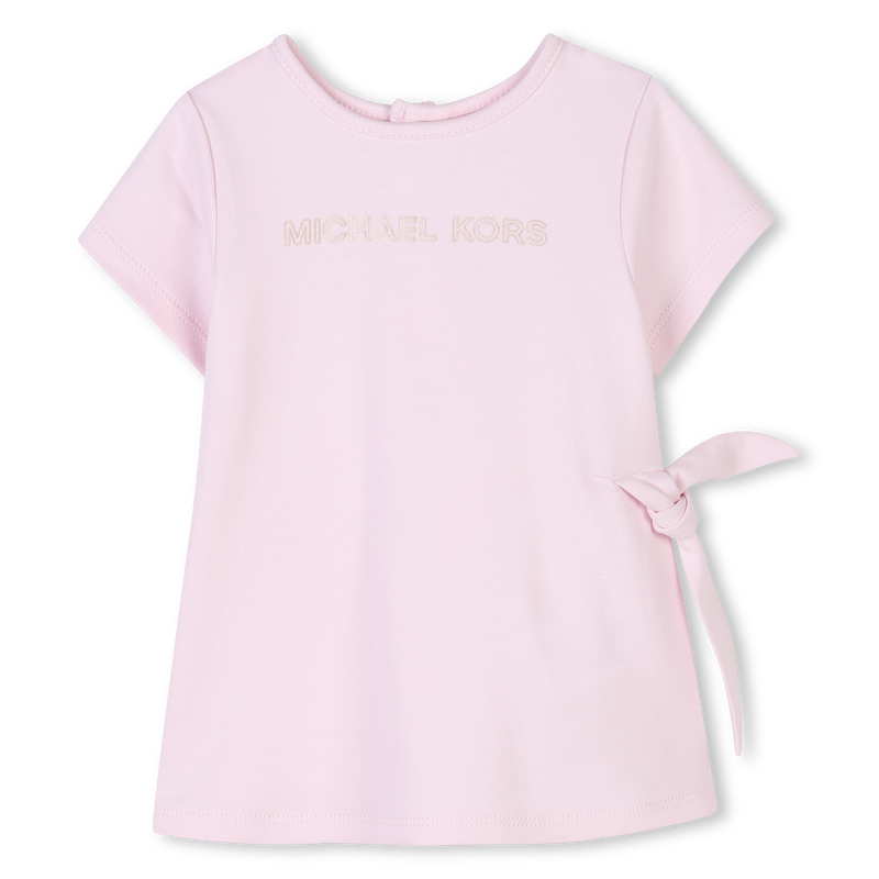 Kurz&auml;rmliges Baumwollkleid MICHAEL KORS 
                        M&Auml;DCHEN