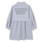 Hemdblusenkleid mit feinen Streifen KENZO KIDS 
                    M&Auml;DCHEN