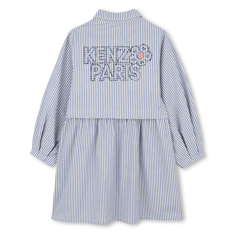 Hemdblusenkleid mit feinen Streifen KENZO KIDS 
                        M&Auml;DCHEN