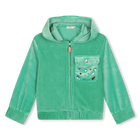Samtige Sweatjacke mit Kapuze BILLIEBLUSH 
                    M&Auml;DCHEN