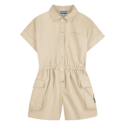 SATIN PLAYSUIT KENZO KIDS M&Auml;DCHEN