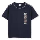 T-Shirt mit kurzen &Auml;rmeln, MARINE, hi-res