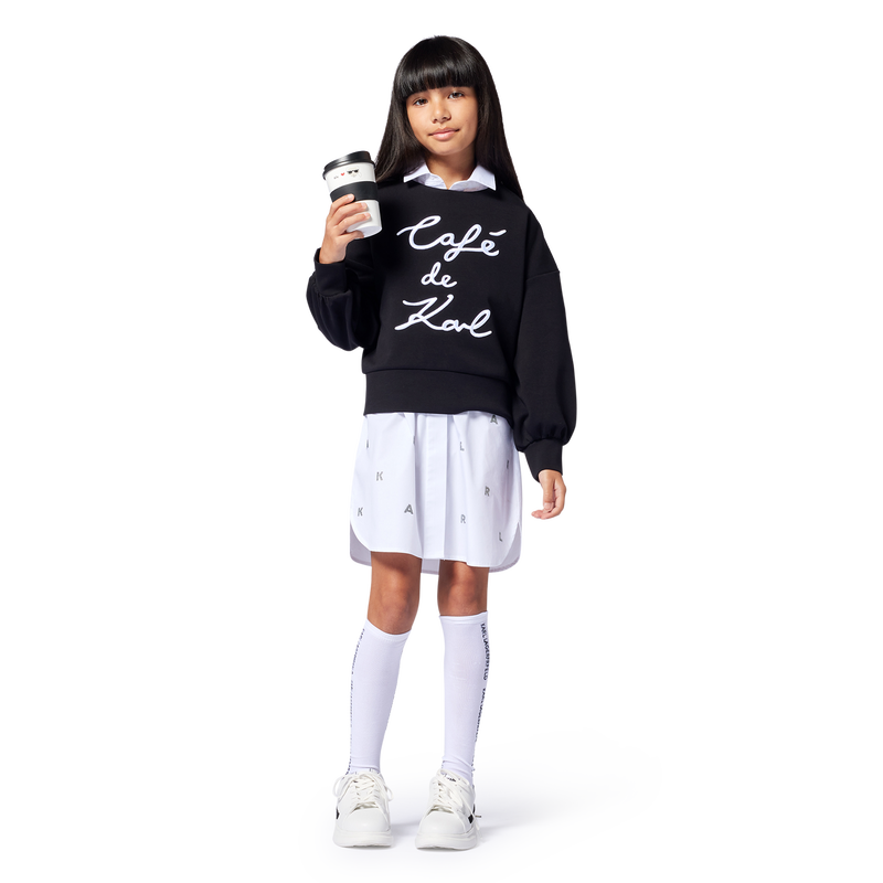 Sweatshirt mit Stickerei KARL LAGERFELD KIDS 
                        M&Auml;DCHEN