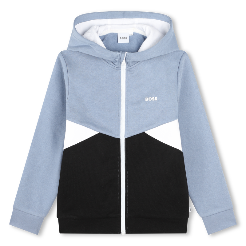 Cardigan mit Zip und Kapuze BOSS 
                        JUNGE