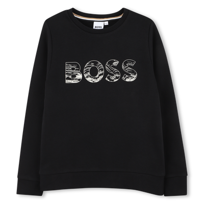 Sweatshirt mit Rundhalsausschnitt BOSS JUNGE