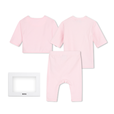 Hose, Cardigan und T-Shirt Set BOSS M&Auml;DCHEN