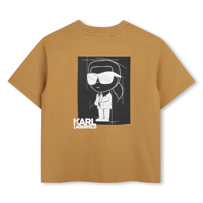T-Shirt mit kurzen &Auml;rmeln KARL LAGERFELD KIDS JUNGE