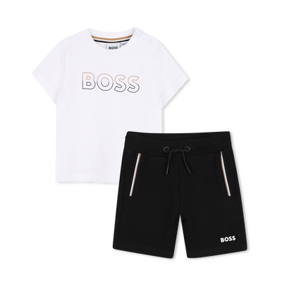 SET AUS T-SHIRT UND BERMUDASHORTS BOSS JUNGE