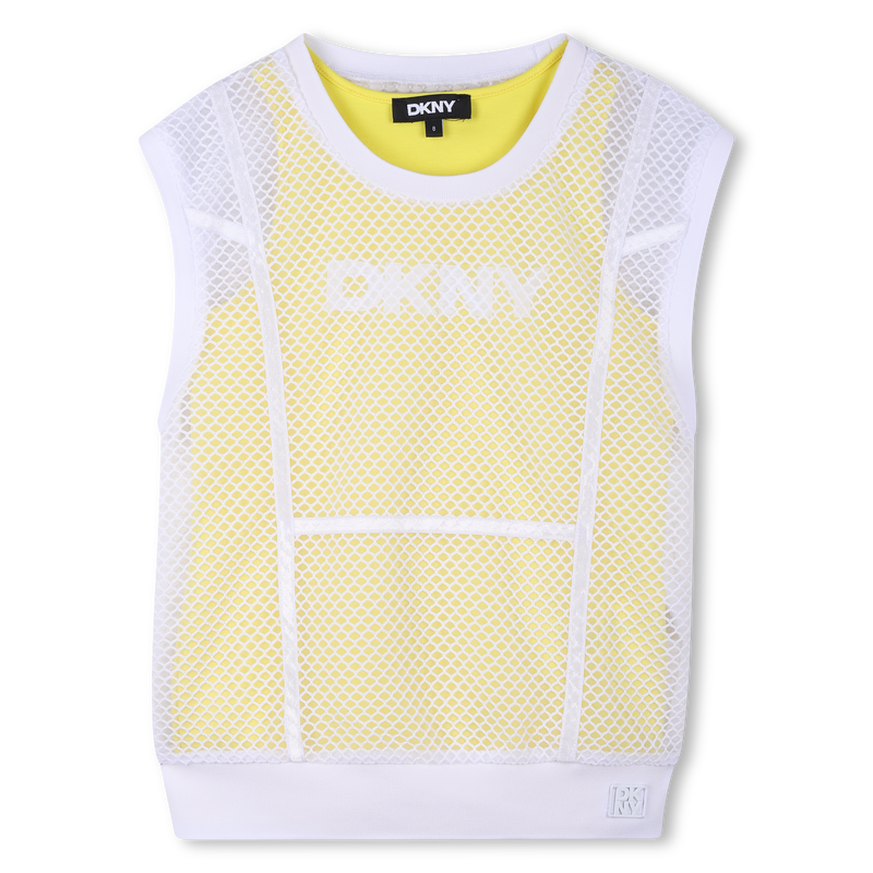 2-IN-1-NETZ-T-SHIRT DKNY 
                        M&Auml;DCHEN